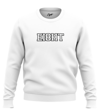 SWEAT-SHIRT COL ROND | "EIGHT SCHOOL" - Blanc/Noir