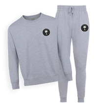 ENSEMBLE SWEAT COL ROND | "SINGAM" - Gris Chiné/Noir