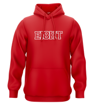 SWEAT-CAPUCHE | "EIGHT SCHOOL" - Rouge/Blanc