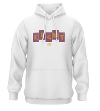 SWEAT-CAPUCHE | "FRATERNITE" - Blanc/Violet/Jaune