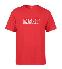 T-SHIRT | "EIGHT SCHOOL" - Rouge/Blanc