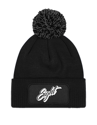 BONNET POMPON | "CLASSIC" - Noir/Blanc