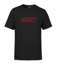 T-SHIRT | "EIGHT SCHOOL" - Noir/Rouge