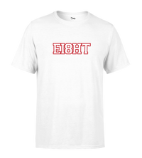 T-SHIRT | "EIGHT SCHOOL" - Blanc/Rouge